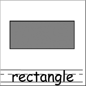 304x304 Clip Art Shapes Rectangle Crayscale Labeled I