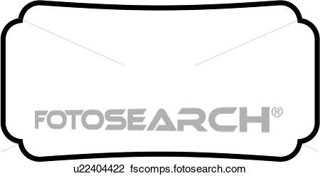 450x247 Clipart Of , Sign, Basic, Blank, Border, Rectangle, Panel, Shapes