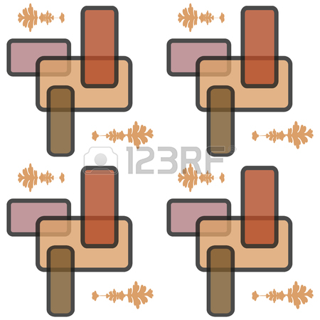 450x450 Abstract, Seamless Retro Pattern From Colored Rectangles Royalty