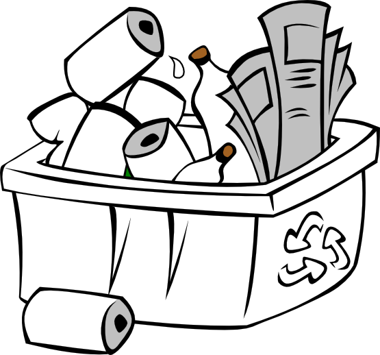 555x518 Recycling Images Black And White Images Hd Download