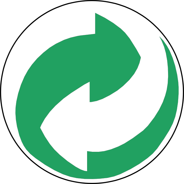 600x600 Recycling Symbol Green Clip Art