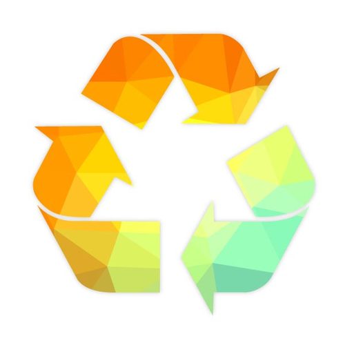 500x500 Recycling Symbol Color Pattern Public Domain Vectors