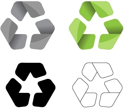 407x358 Modern Recycle Symbol Vector Free Vector In Encapsulated