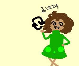 300x250 Dress Lady Is Dizzy While Recycle Ing