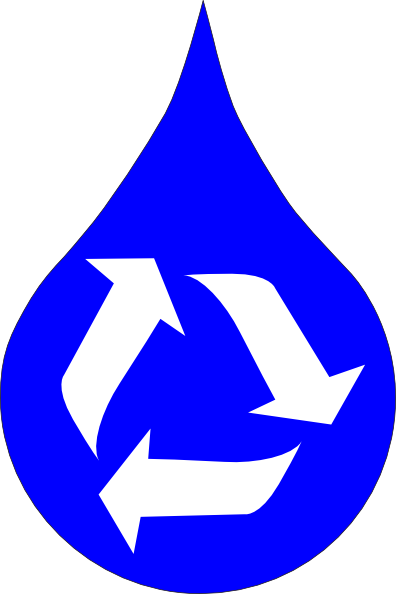 396x594 Ksd Recycle Water Blue Clip Art
