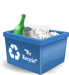 276x298 Recycling Box 3d Clip Art