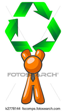 282x470 Drawings Of Orange Man Recycling K2778144