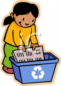 214x300 Recycle Paper Clipart
