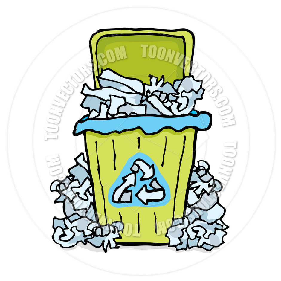 940x940 Recycling Trash Paper Bin By Curvabezier Toon Vectors Eps