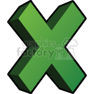 300x300 Royalty Free 3d Multiplication Sign Clipart 387173 Vector Clip Art
