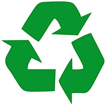 350x350 Recycle Symbol Green 5 Vinyl Decal Sticker Automotive