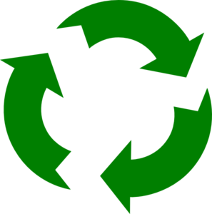 297x300 Green Arrows Recycle Clip Art