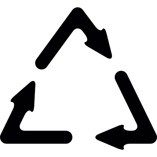 626x626 Recycle Symbol With Three Arrows Icons Free Download