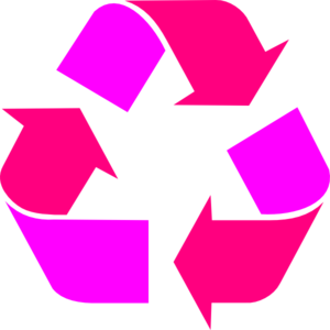 300x300 Two Tone Pink Recycle Symbol Clip Art