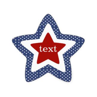 324x324 Red White Blue Stickers Zazzle