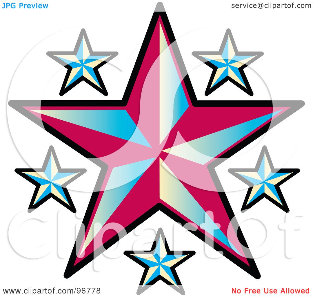 1080x1024 Royalty Free (Rf) Clipart Illustration Of A Tattoo Design Of Blue