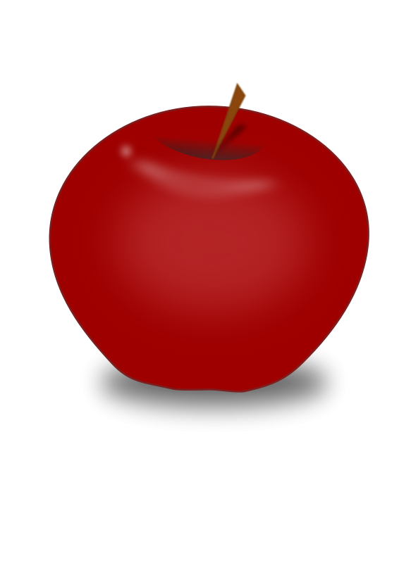 566x800 Red Apple Clip Art Download