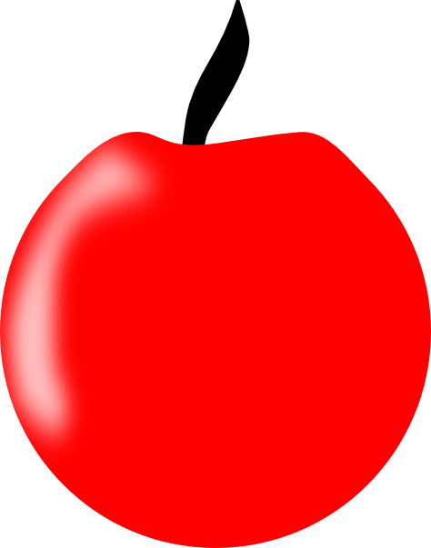 474x603 Red Apple Clip Art Free Vector 4vector