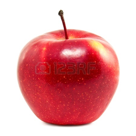 449x450 Fresh Red Apple On A White Background Stock Photo, Picture