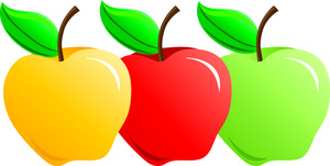 300x151 Green And Red Apple Clipart