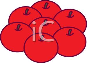 300x219 Red Apples Clipart Image