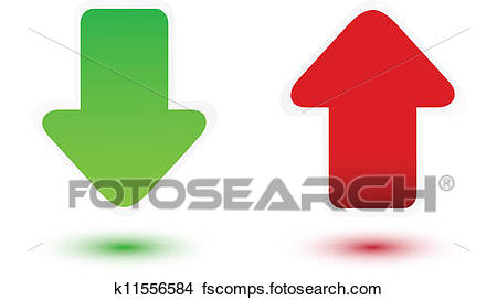 450x272 Clipart Of Green And Red Arrow K11556584