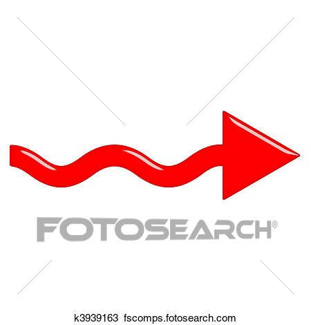 450x470 Drawing Of 3d Glossy Red Arrow K3939163