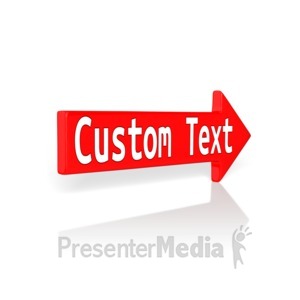 300x300 Stick Figure Pointing Red Arrow Down