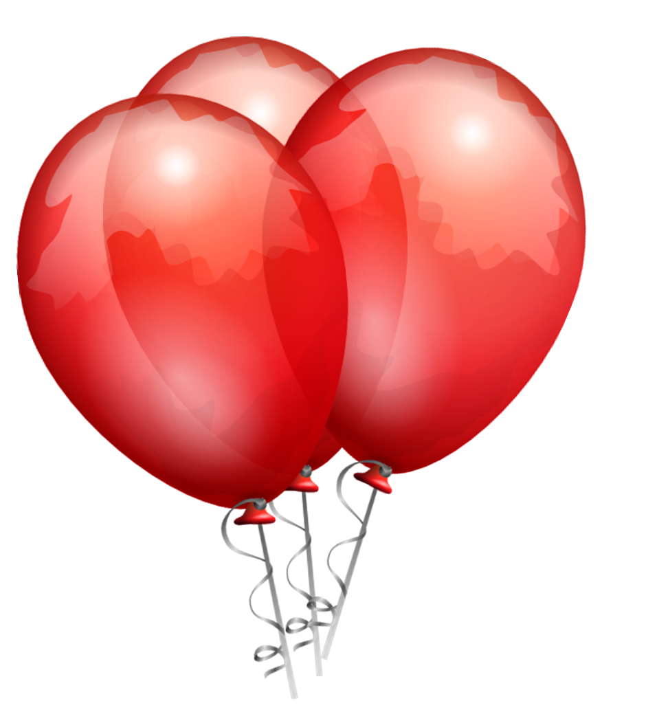 940x1052 Free Clipart Of Black And Red Balloons