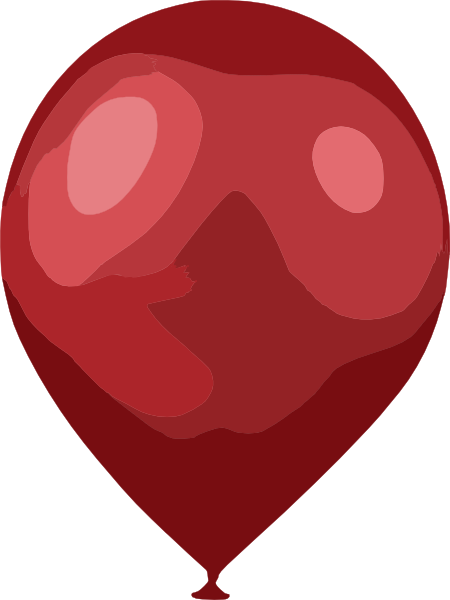 450x600 Red Balloon Clip Art