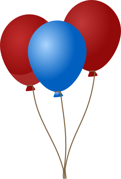 402x596 Emmas Blue Balloons Clip Art
