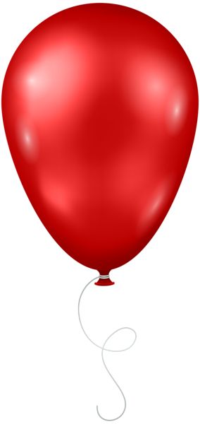 284x600 Red Balloon Transparent Png Clip Art Image