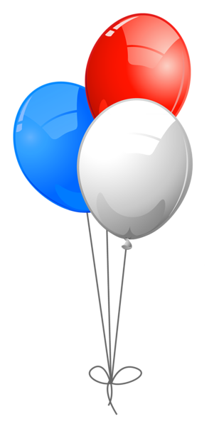 308x600 Usa Colors Balloons Png Clipart Patriotic Clip