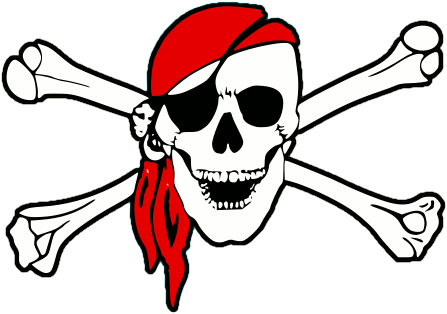 447x314 Pirate Skull And Crossbones Clip Art