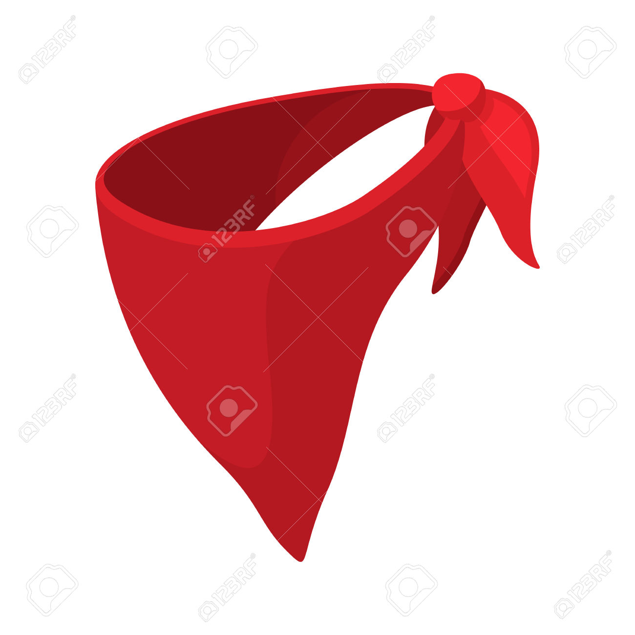 1300x1300 Red Neckerchief Clipart