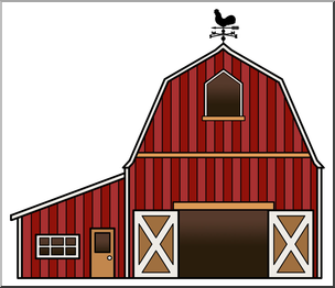 304x262 Clip Art Barn Color 2 I Abcteach