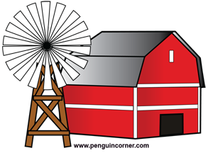 300x216 Clipart Of A Red Barn Image