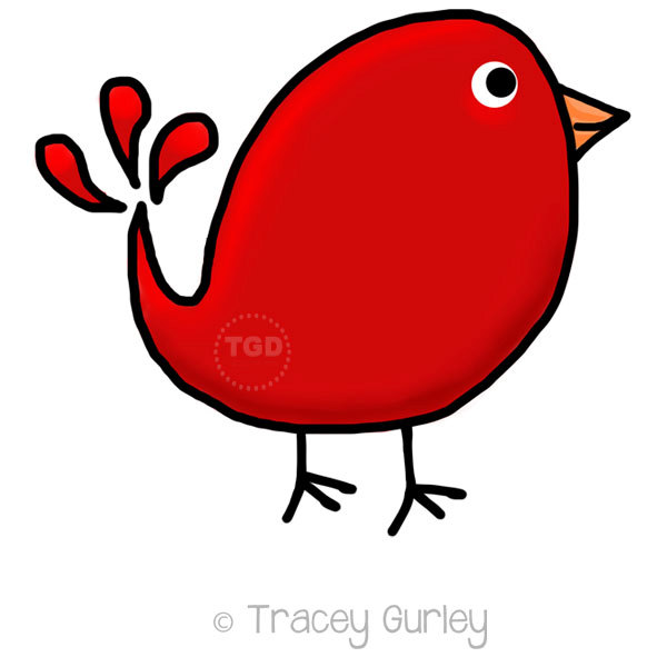 600x600 Preppy Cute Birds Set Of 6 Original Art Download Bird Clip