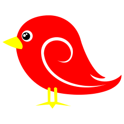 250x250 Red Bird Clip Art Free Borders And Clip Art