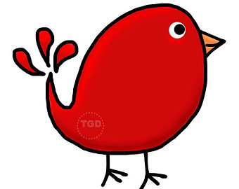 340x270 Red Bird Clipart