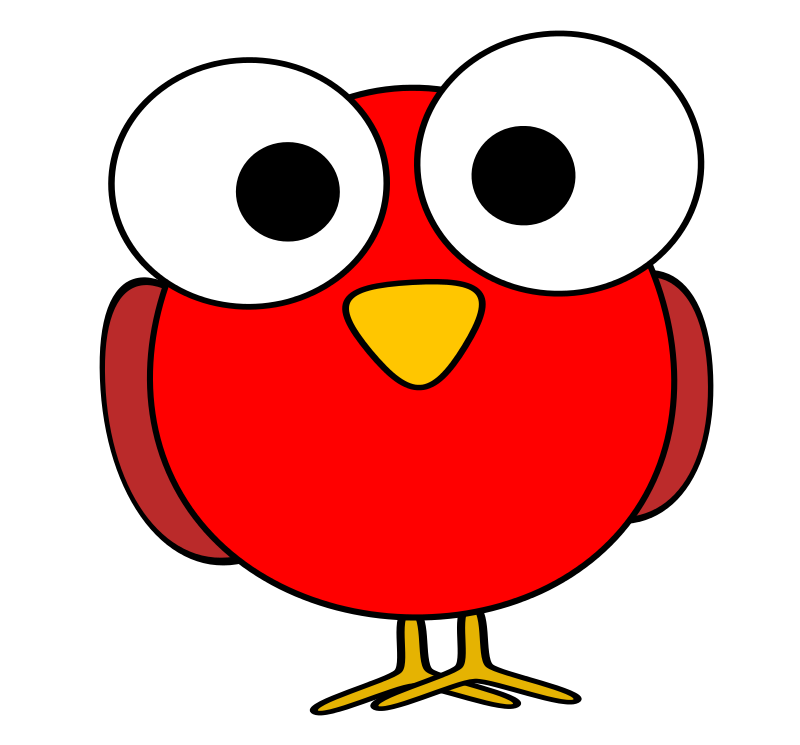 800x745 Red Bird Clipart