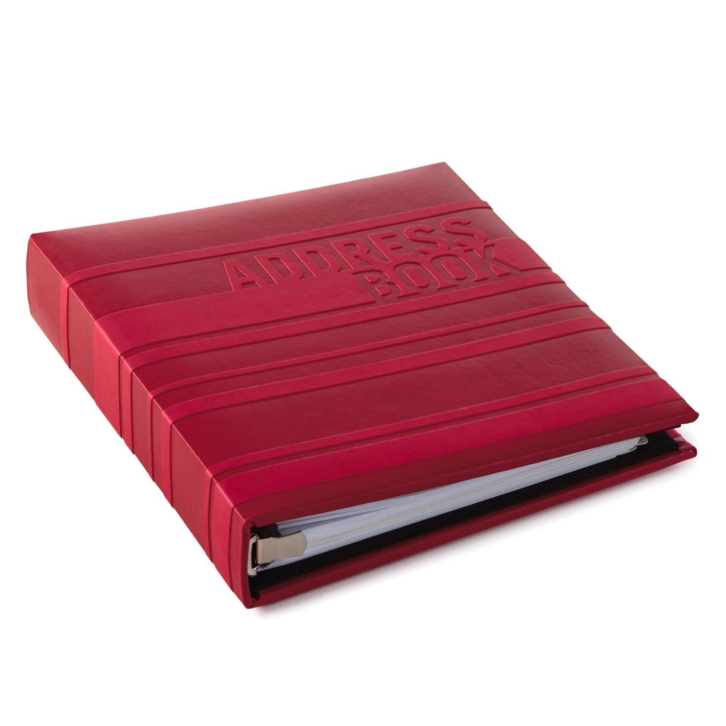 1470x1470 Sporty Red On Red Stripes Address Book