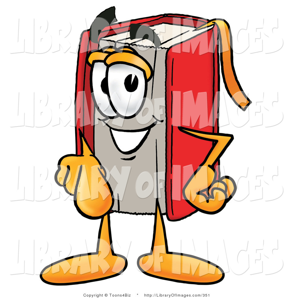 1024x1044 Clip Art Of A Happy Red Book Mascot Cartoon Character Pointing