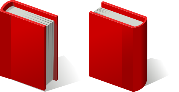600x309 Pair Of Red Books Clip Art