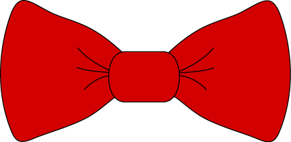 423x207 Red Bow Tie Clip Art