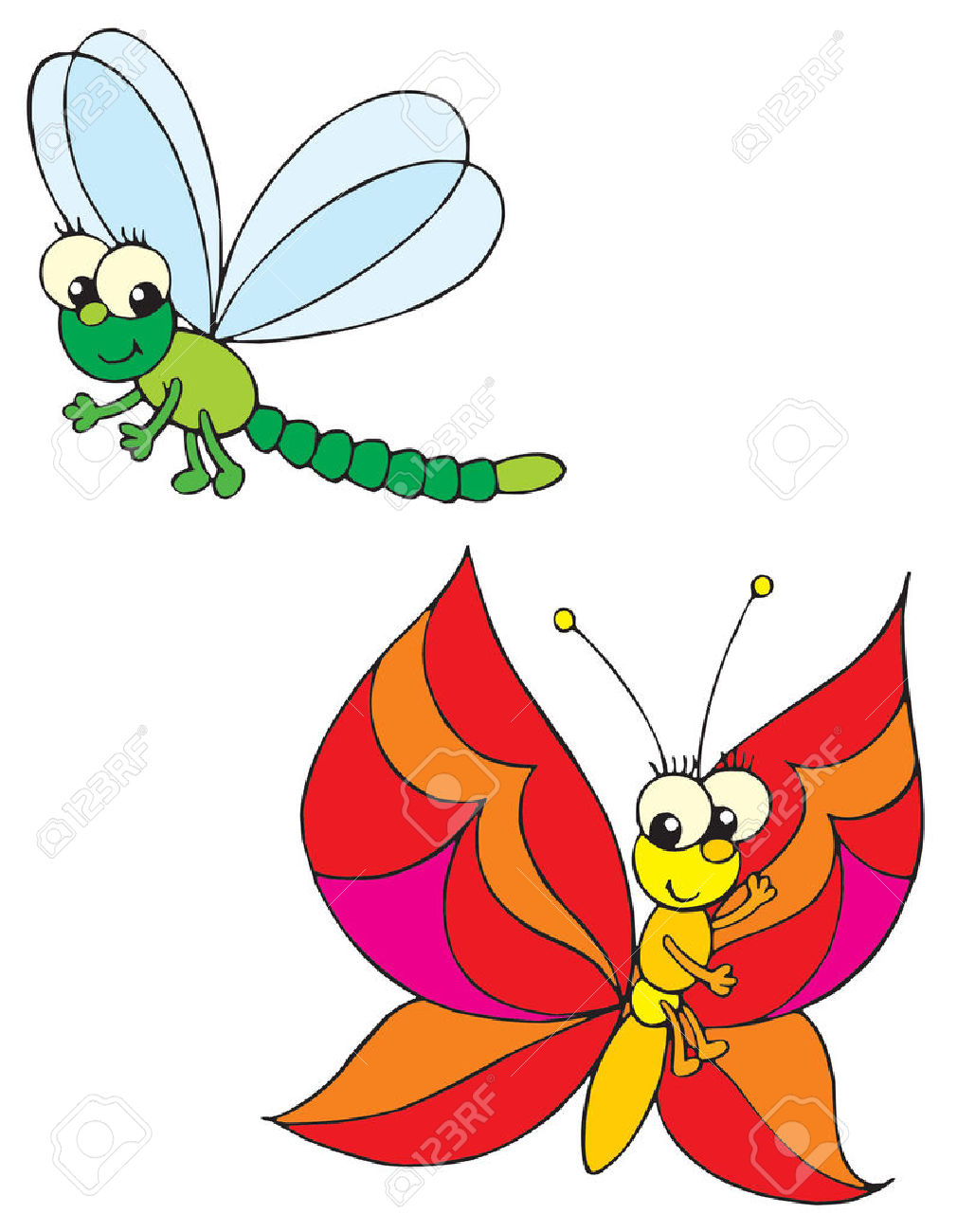1010x1300 Butterfly Clipart Character