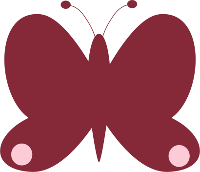 410x352 Red Butterfly Clip Art