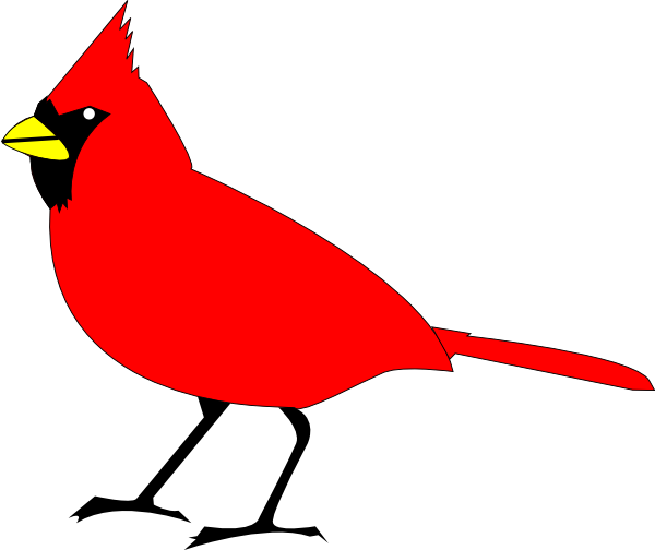 600x504 Cardinal Bird Clip Art