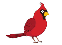 210x153 Winter Cardinal Bird Clipart