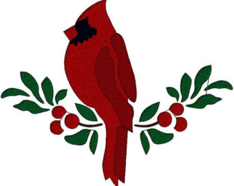 340x270 Free Christmas Cardinal Clipart